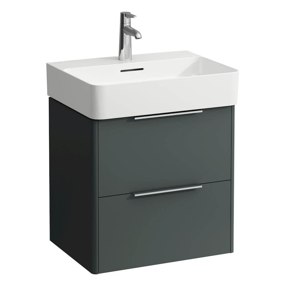 Laufen - Vanity Only, with 2 drawers, incl. drawer organizer, matching washbasin 810282 - Traffic Grey