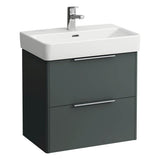 Laufen - Vanity Only, with 2 drawers, matching washbasin 818959 - Traffic Grey