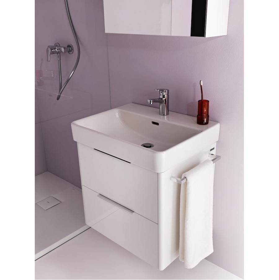Vanity Only, with 2 drawers, incl. drawer organizer, matching washbasin 810963
