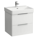 Laufen - Vanity Only, with 2 drawers, incl. drawer organizer, matching washbasin 810963 - White Glossy