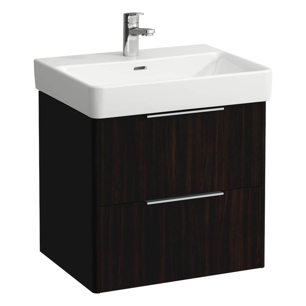 Laufen - Vanity Only, with 2 drawers, incl. drawer organizer, matching washbasin 810963 - Dark Elm Brown