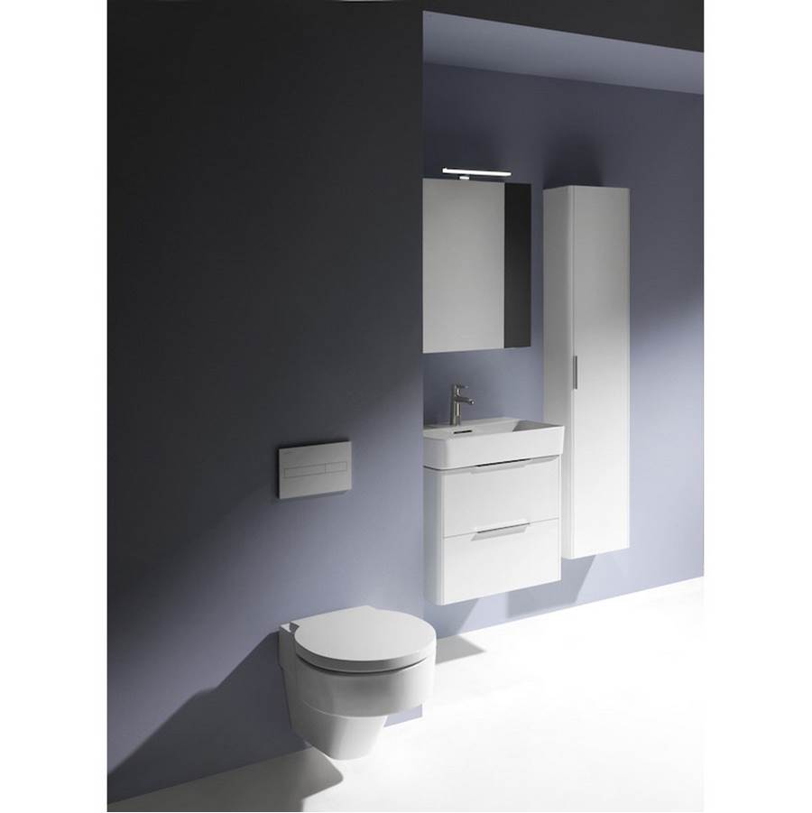 Vanity Only, with 2 drawers, incl. drawer organizer, matching washbasin 810283