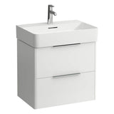 Laufen - Vanity Only, with 2 drawers, incl. drawer organizer, matching washbasin 810283 - White Glossy