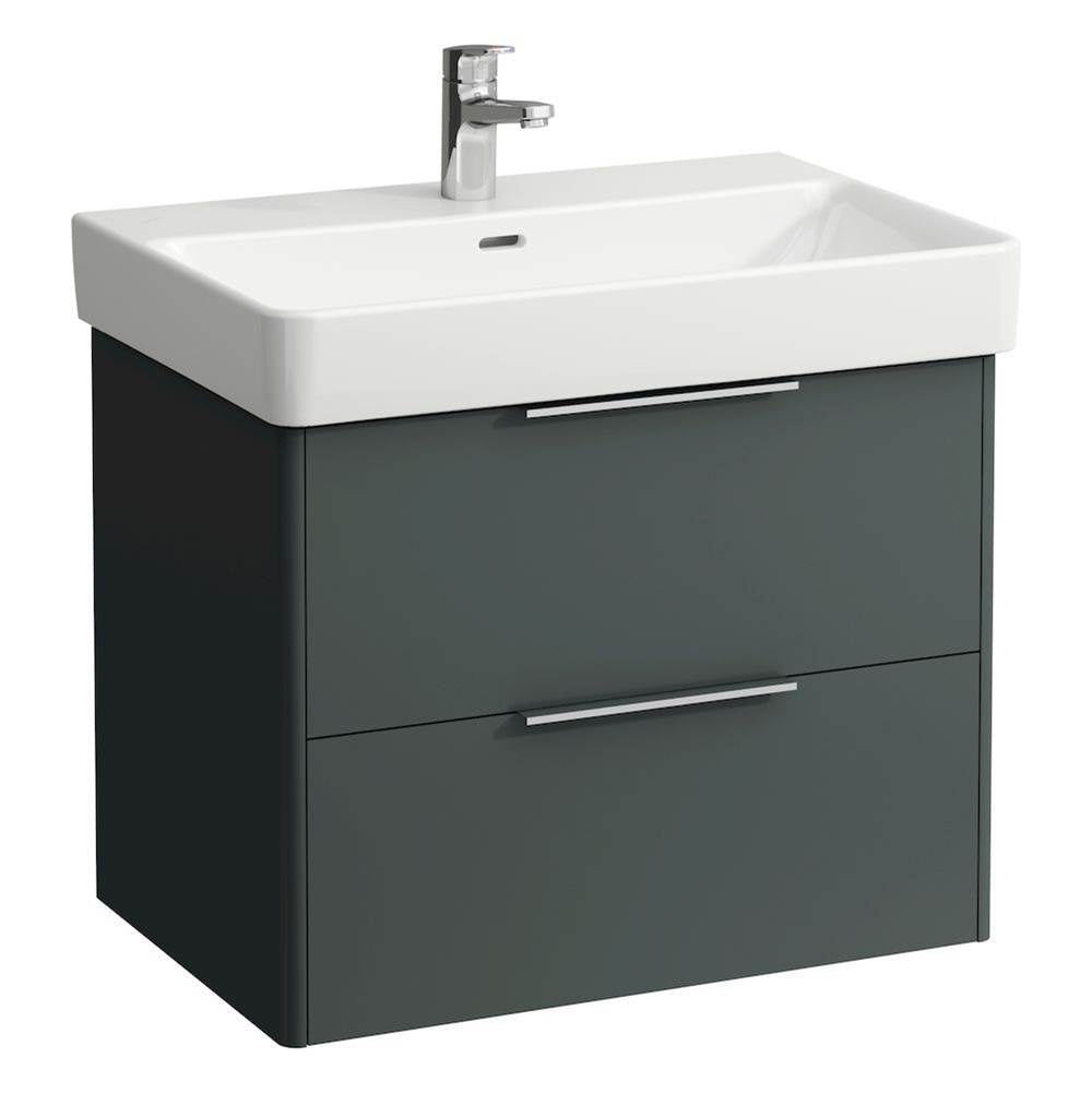Laufen - Vanity Only, with 2 drawers, incl. drawer organizer, matching washbasin 810967 - Traffic Grey