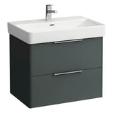 Laufen - Vanity Only, with 2 drawers, incl. drawer organizer, matching washbasin 810967 - Traffic Grey