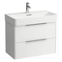 Laufen - Vanity Only, with 2 drawers, incl. drawer organizer, matching washbasin 810285 - White Matte