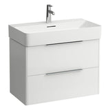 Laufen - Vanity Only, with 2 drawers, incl. drawer organizer, matching washbasin 810285 - White Glossy