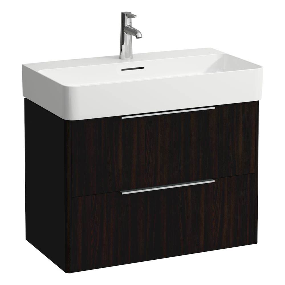 Laufen - Vanity Only, with 2 drawers, incl. drawer organizer, matching washbasin 810285 - Dark Elm Brown