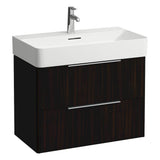 Laufen - Vanity Only, with 2 drawers, incl. drawer organizer, matching washbasin 810285 - Dark Elm Brown