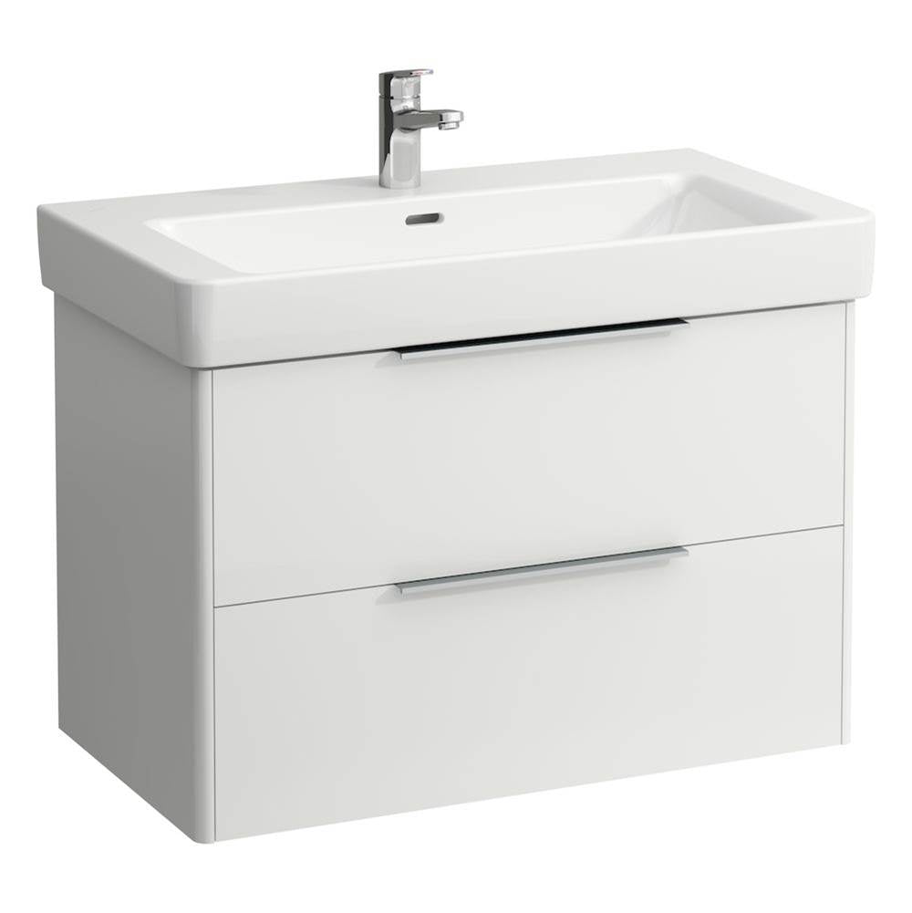 Laufen - Vanity Only, with 2 drawers, incl. drawer organizer, matching washbasin 813965 - White Glossy