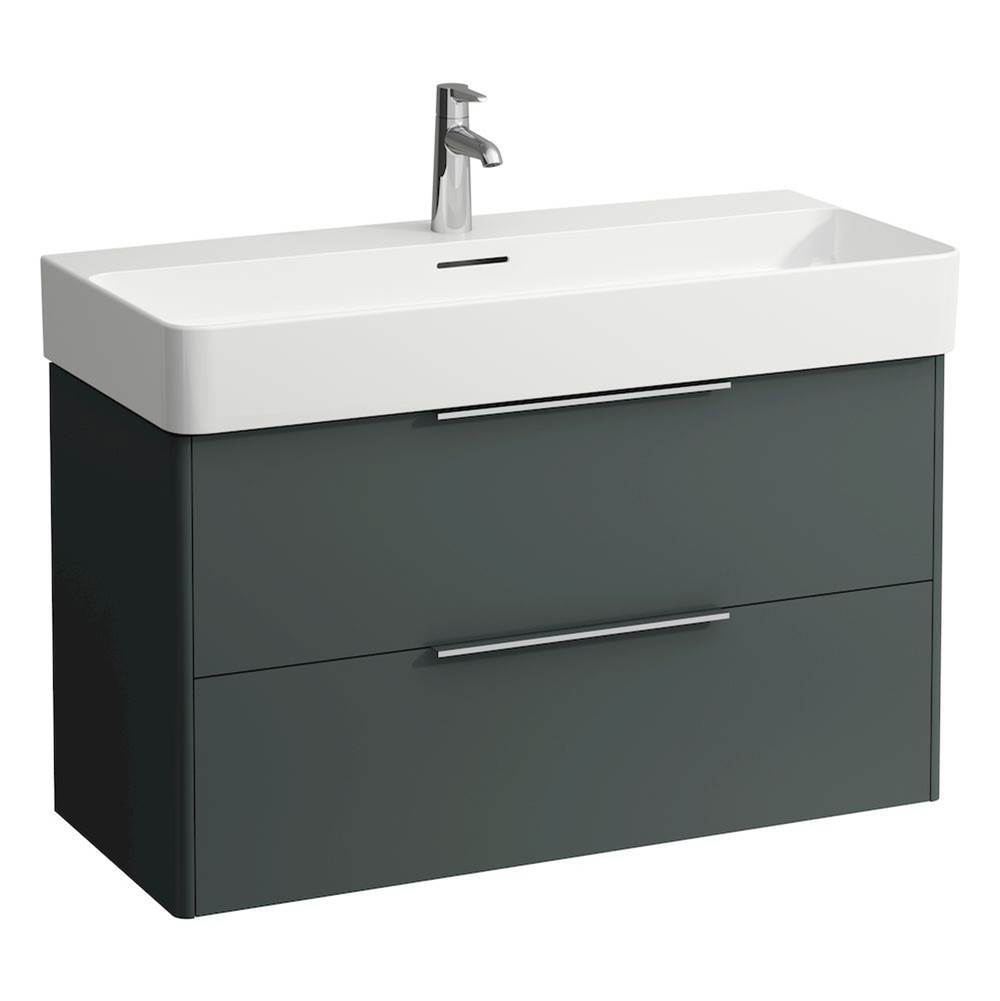 Laufen - Vanity Only, with 2 drawers, incl. drawer organizer, matching washbasin 810287 - Traffic Grey