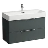Laufen - Vanity Only, with 2 drawers, incl. drawer organizer, matching washbasin 810287 - Traffic Grey
