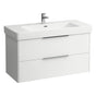 Laufen - Vanity Only, with 2 drawers, incl. drawer organizer, matching washbasin 813966 - White Matte
