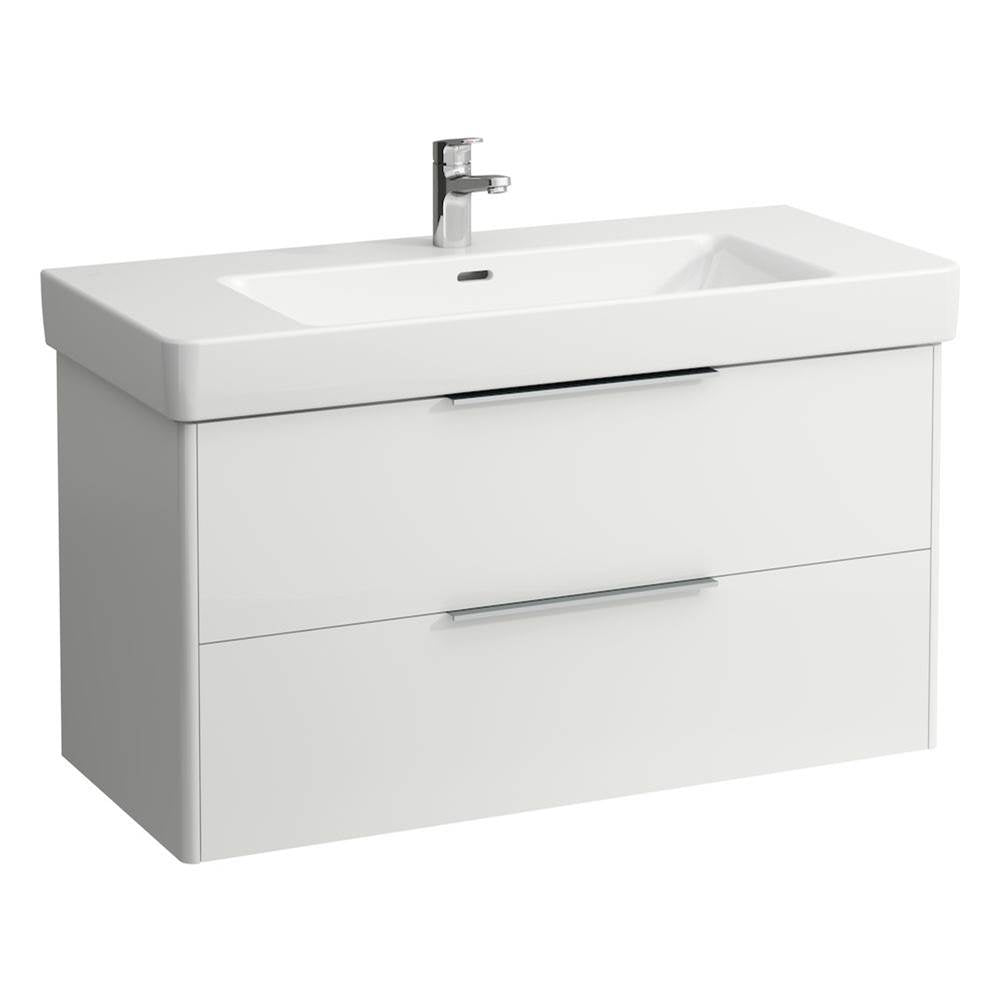 Laufen - Vanity Only, with 2 drawers, incl. drawer organizer, matching washbasin 813966 - White Glossy