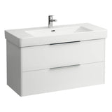 Laufen - Vanity Only, with 2 drawers, incl. drawer organizer, matching washbasin 813966 - White Glossy