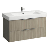 Laufen - Vanity Only, with 2 drawers, incl. drawer organizer, matching washbasin 813966 - Light Elm