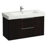 Laufen - Vanity Only, with 2 drawers, incl. drawer organizer, matching washbasin 813966 - Dark Elm Brown