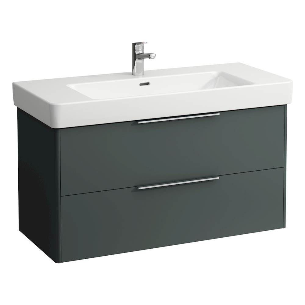 Laufen - Vanity Only, with 2 drawers, incl. drawer organizer, matching washbasin 813966 - Traffic Grey