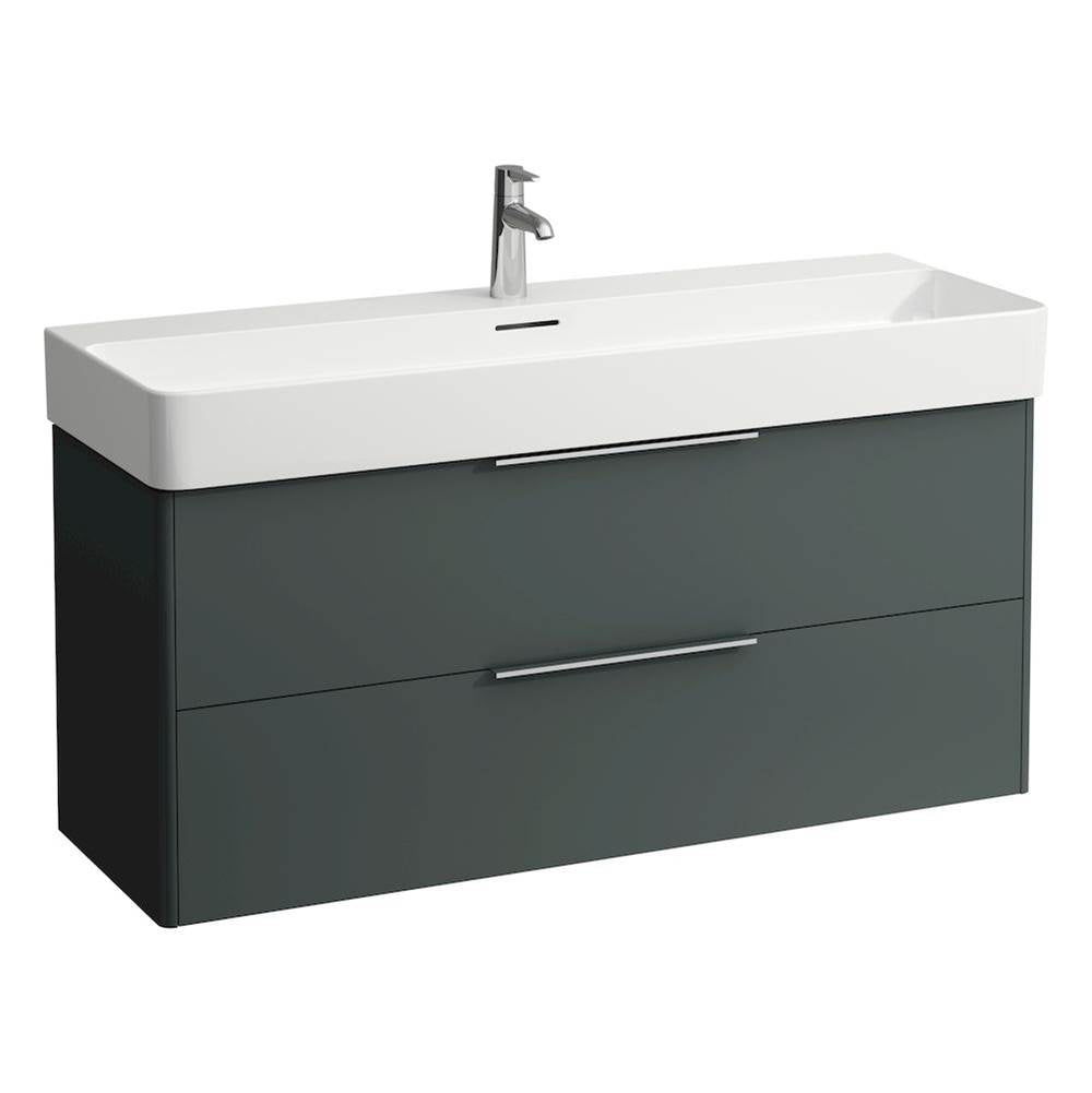 Laufen - Vanity Only, with 2 drawers, incl. drawer organizer, matching washbasin 810289 - Traffic Grey