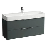 Laufen - Vanity Only, with 2 drawers, incl. drawer organizer, matching washbasin 810289 - Traffic Grey