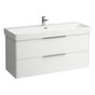 Laufen - Vanity Only, with 2 drawers, incl. drawer organizer, matching washbasin 814965 - White Matte