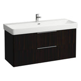 Laufen - Vanity Only, with 2 drawers, incl. drawer organizer, matching washbasin 814965 - Dark Elm Brown