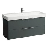 Laufen - Vanity Only, with 2 drawers, incl. drawer organizer, matching washbasin 814965 - Traffic Grey