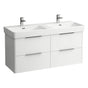 Laufen - Double Washbasin Console, wall mounted - Glossy White