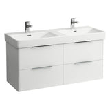 Laufen - Vanity Only, with 4 drawers, incl. drawer organizer, matching washbasin 814966 - White Glossy