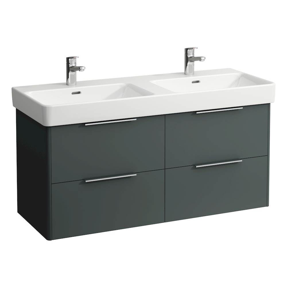 Laufen - Vanity Only, with 4 drawers, incl. drawer organizer, matching washbasin 814966 - Traffic Grey
