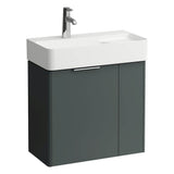 Laufen - Vanity Only, 2 doors, matching washbasin 815285 - Traffic Grey