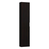 Laufen - Tall Cabinet, with small projection, 1 door, door hinge right, 1 fixed shelf, 4 glass shelves, design matching vanity units - Dark Elm Brown