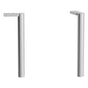Laufen - Set of adjustable feet (2 pieces), height 11-1/16'', anodized aluminum surface