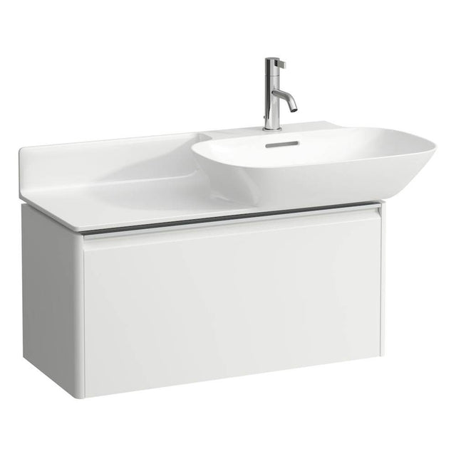 Laufen - Vanity Only, 1 drawer, matching countertop washbasins 813301/2 - White Matte