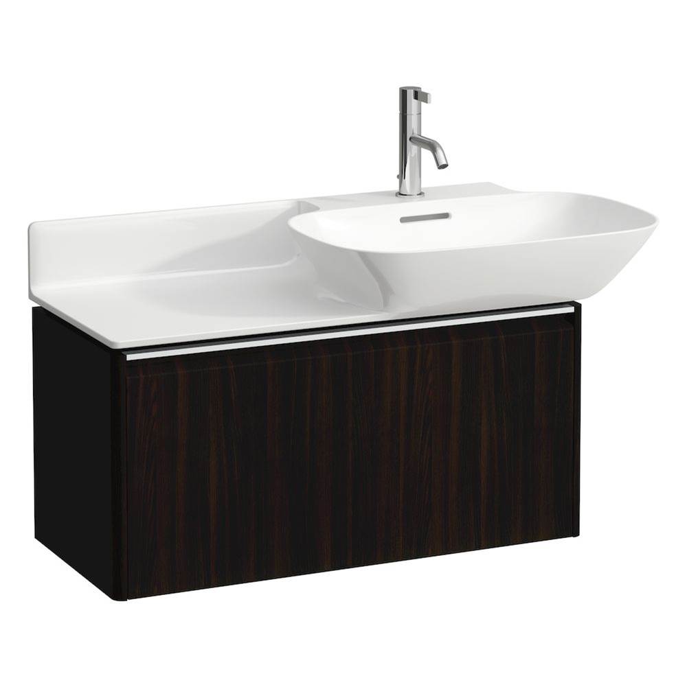 Laufen - Vanity Only, 1 drawer, matching countertop washbasins 813301/2 - Dark Elm Brown