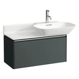 Laufen - Vanity Only, 1 drawer, matching countertop washbasins 813301/2 - Traffic Grey