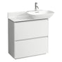 Laufen - Vanity Only, with 2 drawers, matching countertop washbasins 813301/2 - White Matte