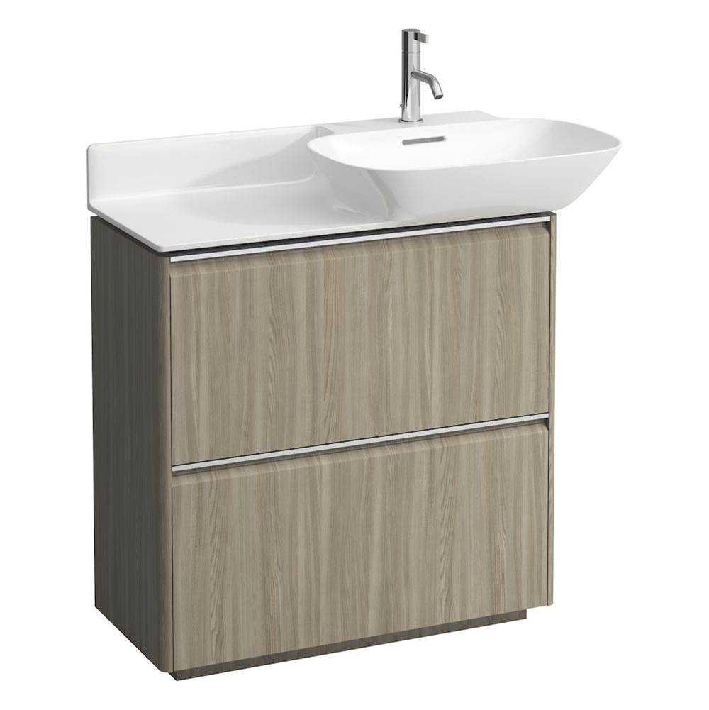 Laufen - Vanity Only, with 2 drawers, matching countertop washbasins 813301/2 - Light Elm