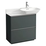 Laufen - Vanity Only, with 2 drawers, matching countertop washbasins 813301/2 - Traffic Grey