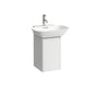 Laufen - Vanity Only, 1 door, right hinged, 1 internal shelf, matching countertop washbasin 810302 - White Matte