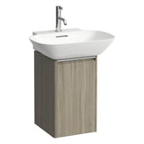 Laufen - Vanity Only, 1 door, right hinged, 1 internal shelf, matching countertop washbasin 810302 - Light Elm