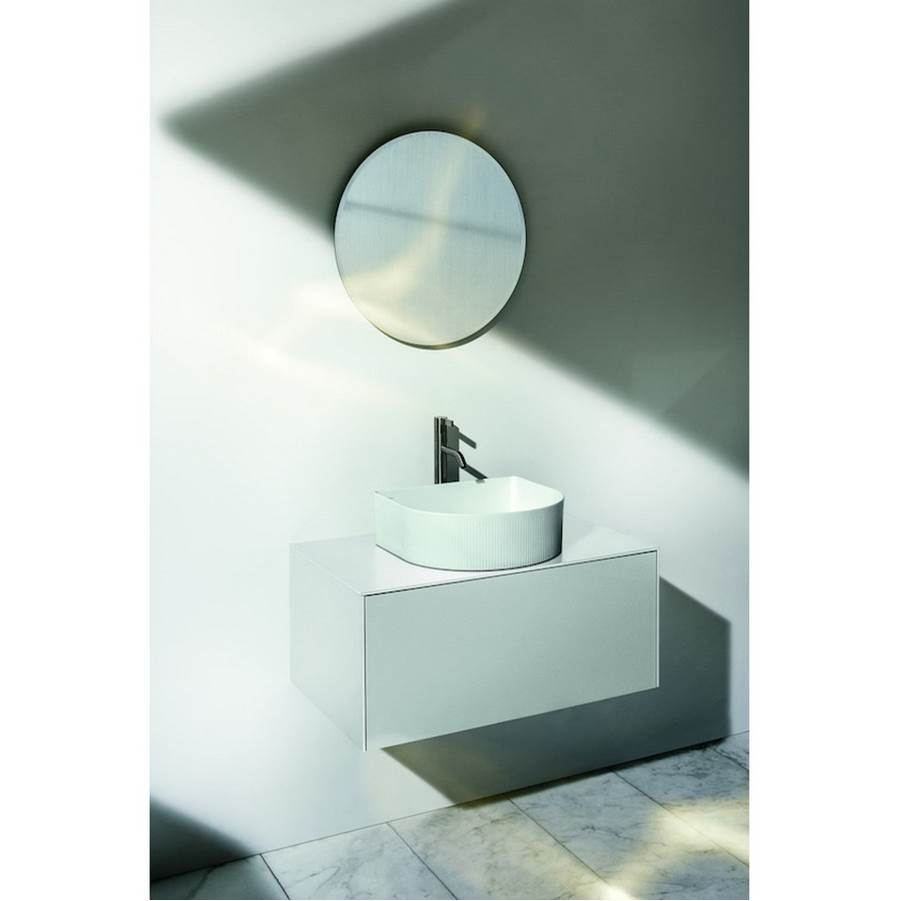 Drawer element Only, 1 drawer, matching bowl washbasins 812340, 812341, 812342, 812343, centre cut-out Nero Marquina Marble, No tap hole