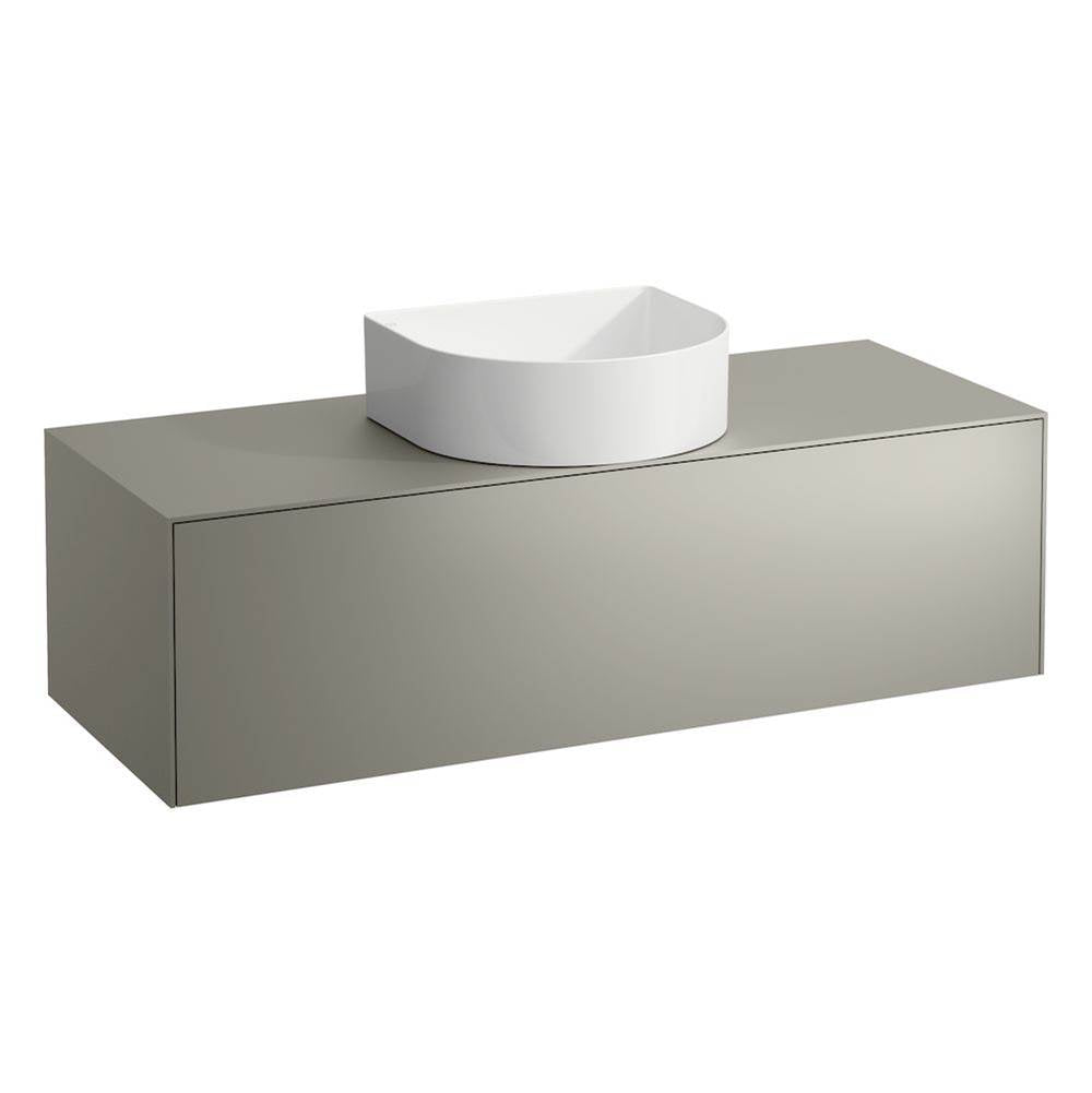 Laufen - Drawer element Only, 1 drawer, matching bowl washbasins 812340, 812341, 812342, 812343, centre cut-out Nero Marquina Marble - Titanium And Nero Marquina