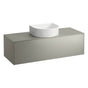 Laufen - Drawer element Only, 1 drawer, matching bowl washbasins 812340, 812341, 812342, 812343, centre cut-out Nero Marquina Marble - Titanium And Nero Marquina