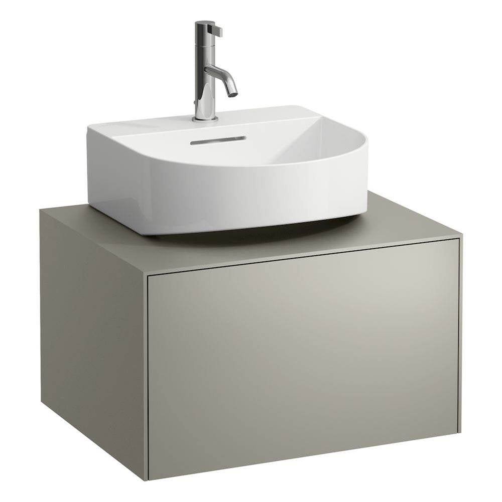 Laufen - Drawer element Only, 1 drawer, matching small washbasin 816341, centre cut-out Nero Marquina Marble - Titanium And Nero Marquina