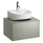 Laufen - Drawer element Only, 1 drawer, matching small washbasin 816341, centre cut-out Nero Marquina Marble - Titanium And Nero Marquina
