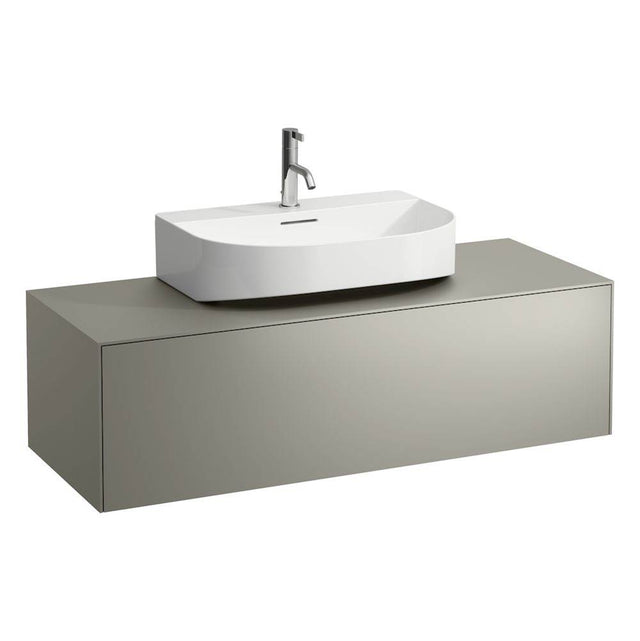 Laufen - Drawer element Only, 1 drawer, matching washbasins 816341, 816342, centre cut-out Nero Marquina Marble - Titanium And Nero Marquina