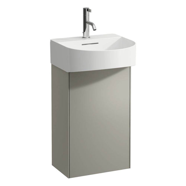 Laufen - Vanity Only, 1 door, left hinged, matching small washbasin 815343 - Titanium