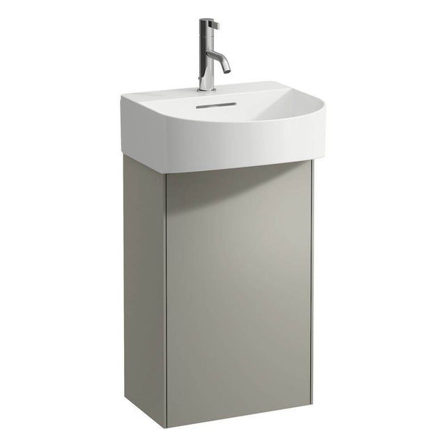 Laufen - Vanity Only, 1 door, right hinged, matching small washbasin 815343 - Titanium