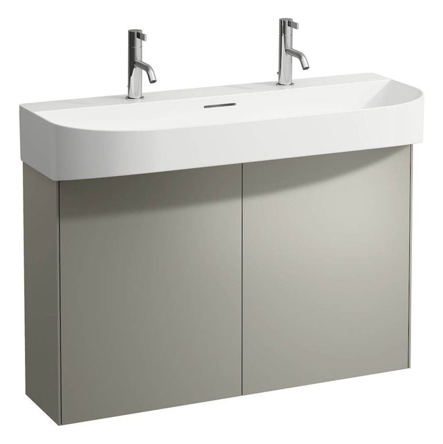 Laufen - Vanity Only, 2 doors, matching washbasin 810349 - Titanium